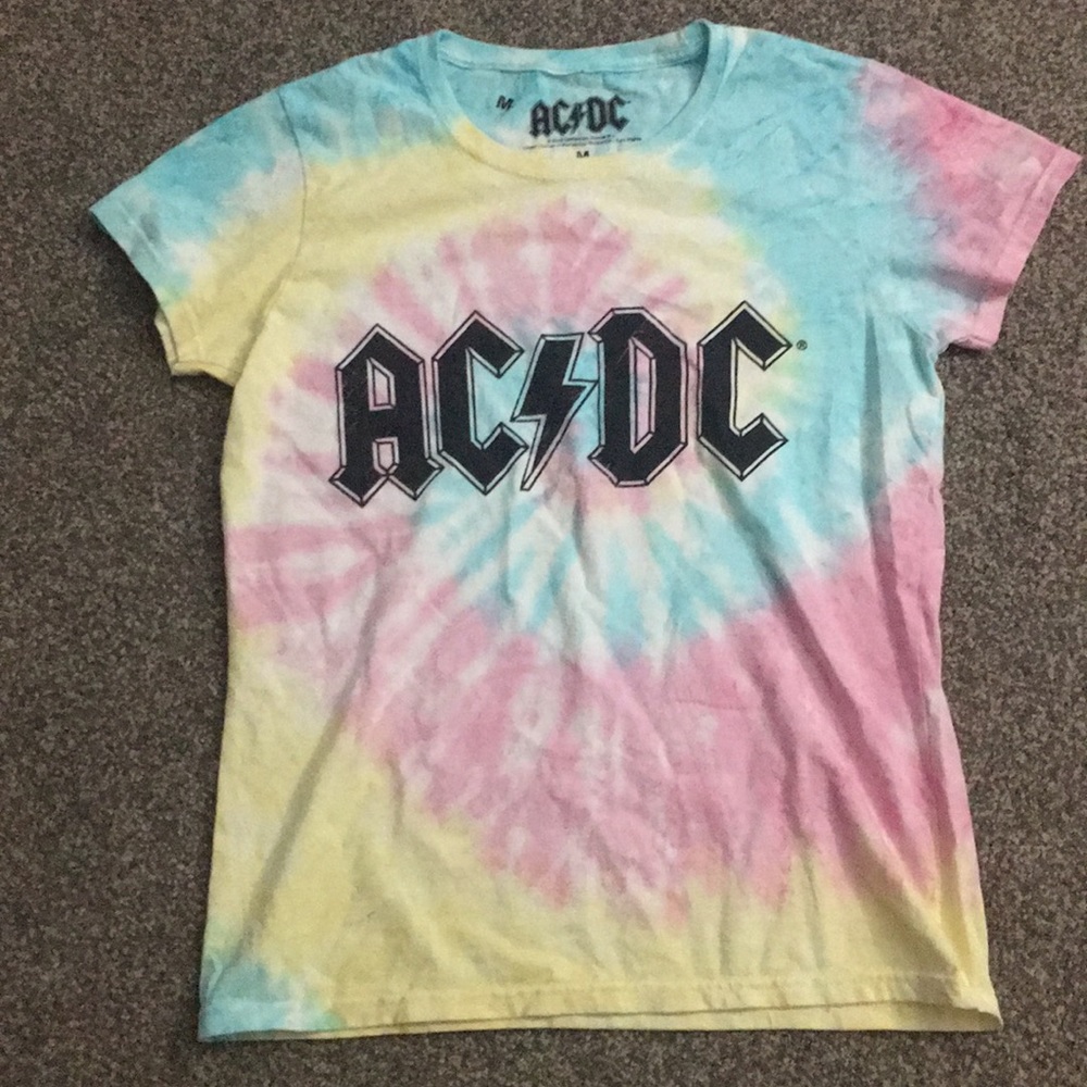 ACDC tie-dye band tee